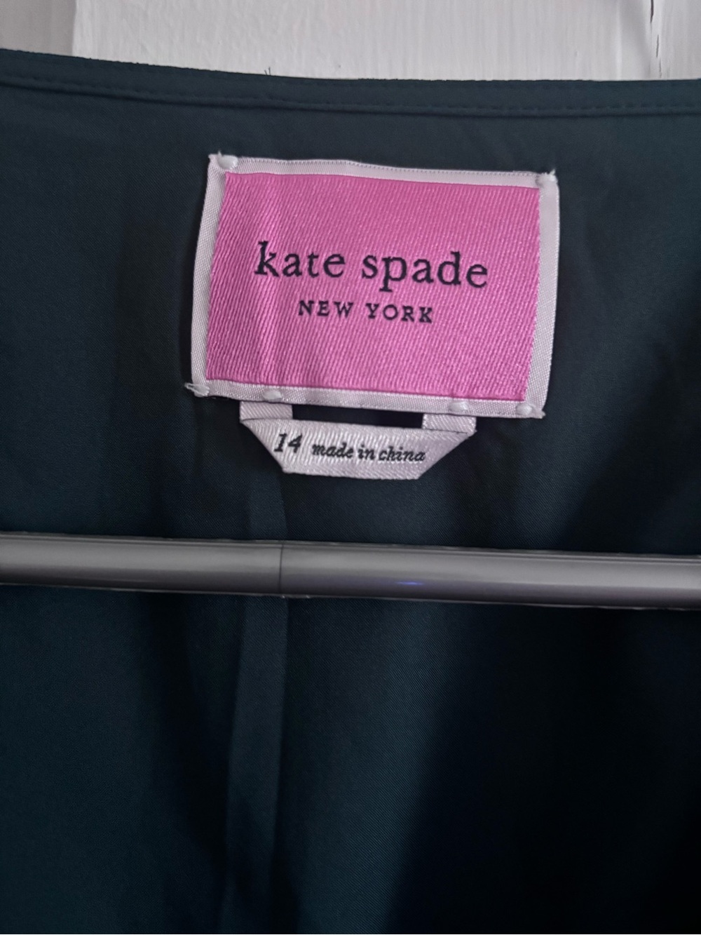 Kate Spade NY Silk Green Floral Fit & Flare Dress Size Autumn Wedding Guest Dres - Picture 5 of 10